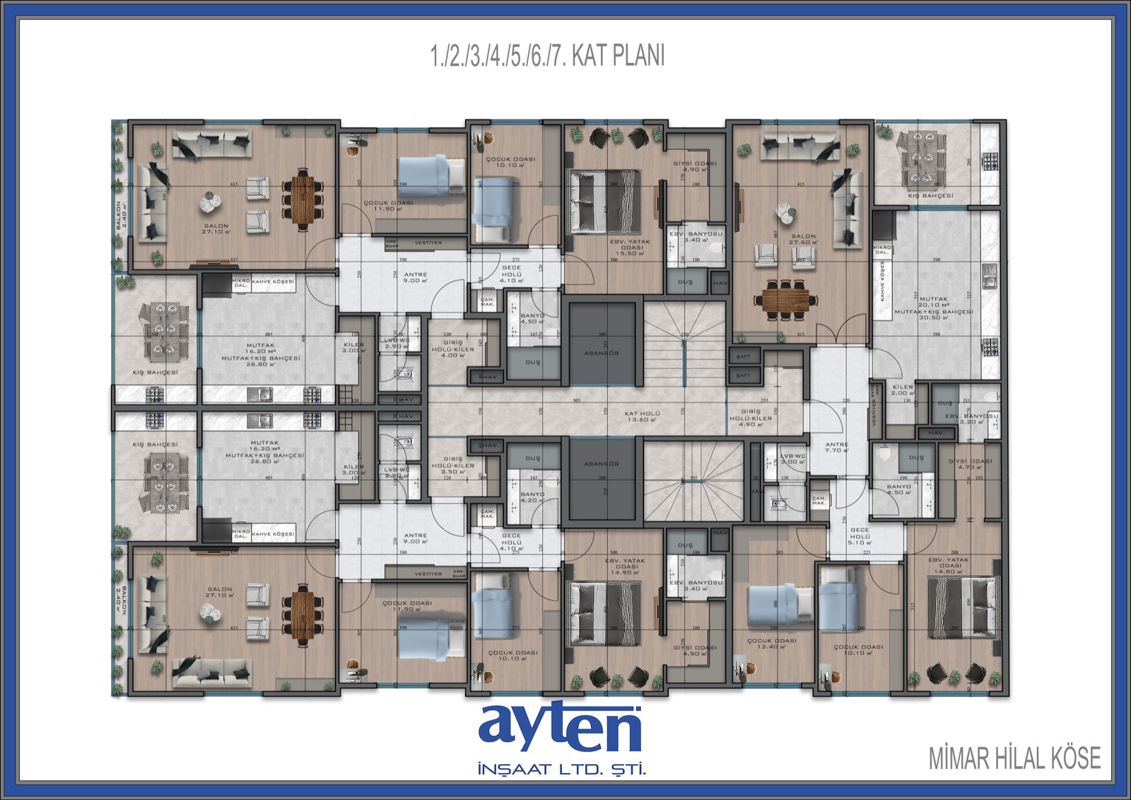Nevra 8 Kat — Kat Planı